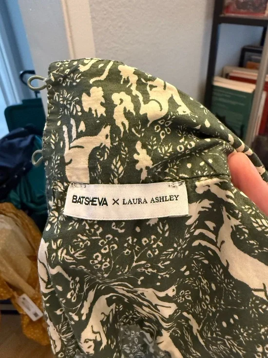 Batsheva Forest Green Printed Long Sleeve Dress - Picture 5 of 5